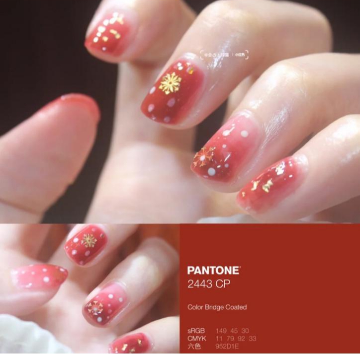 美甲酒紅色怎么調(diào)出來(lái)的_酒紅色美甲款式_美甲酒紅色